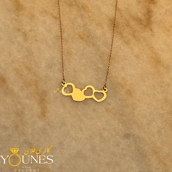 گردنبند چهار قلب طلا